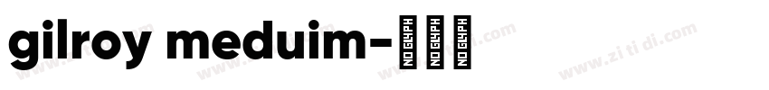 gilroy meduim字体转换